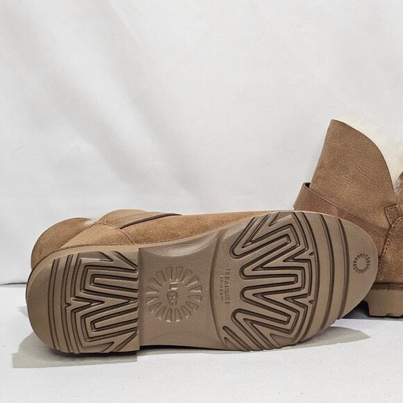 UGG Women's Romely Short Buckled Cozy Booties Size 5 Chestnut NWT - Picture 7 of 7